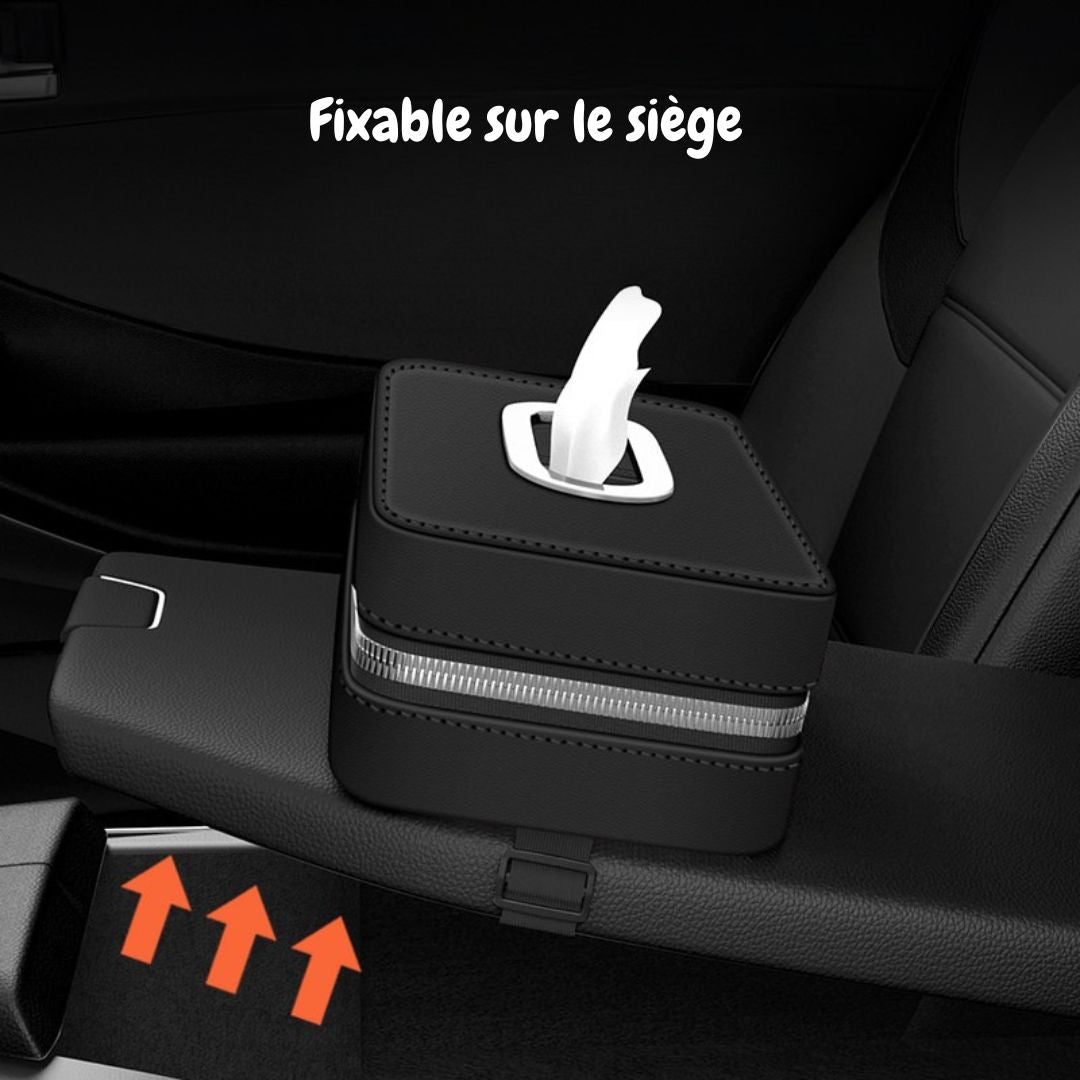 boite-a-mouchoirs-voiture-noir-siege