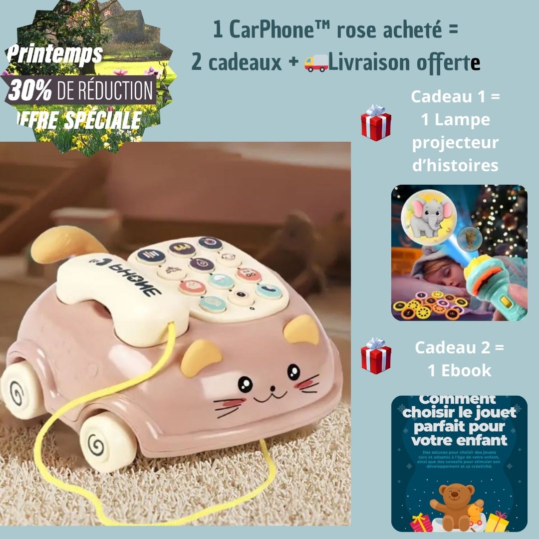 Voiture téléphone bébé | CarPhone™ cadeau bébé