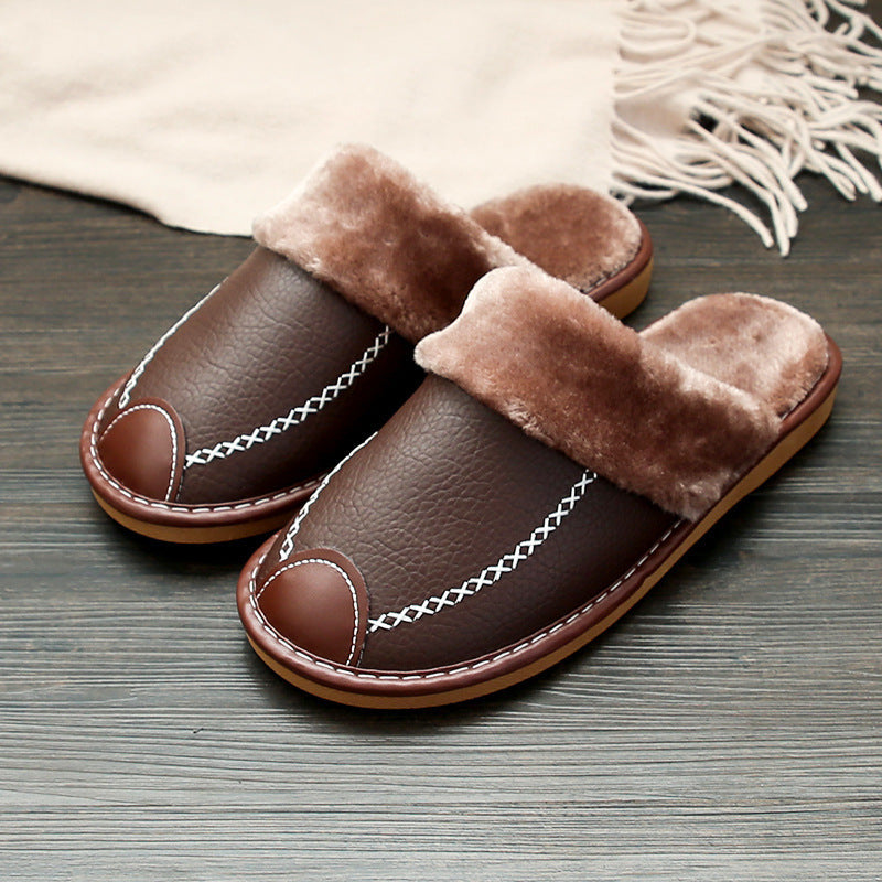chausson-homme-marron-confortplus