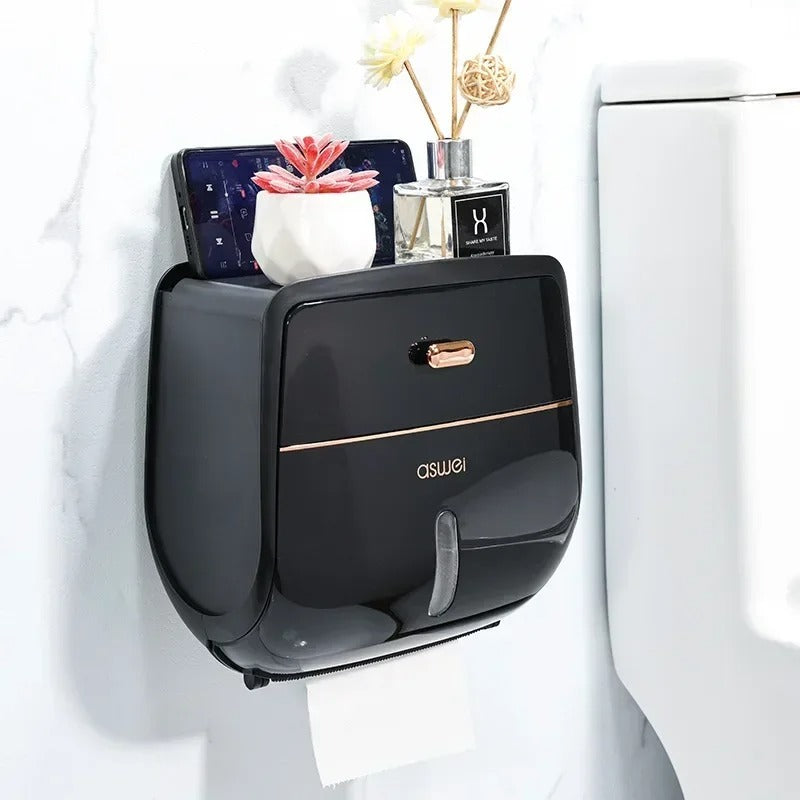 porte-papier-toilette-caroussel-noir-dore