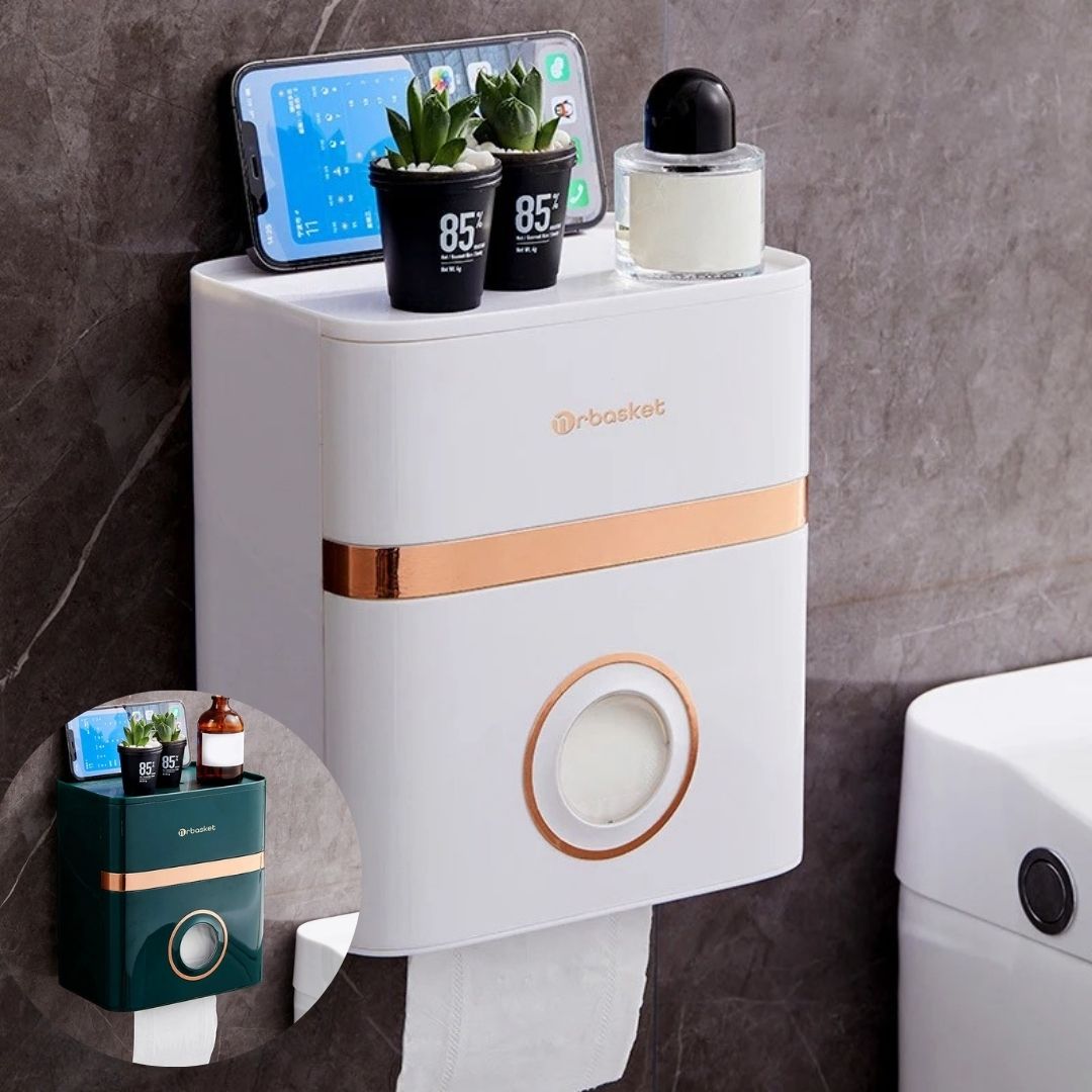 porte-papier-toilette-hygienicbox-caroussel-blanc-dore