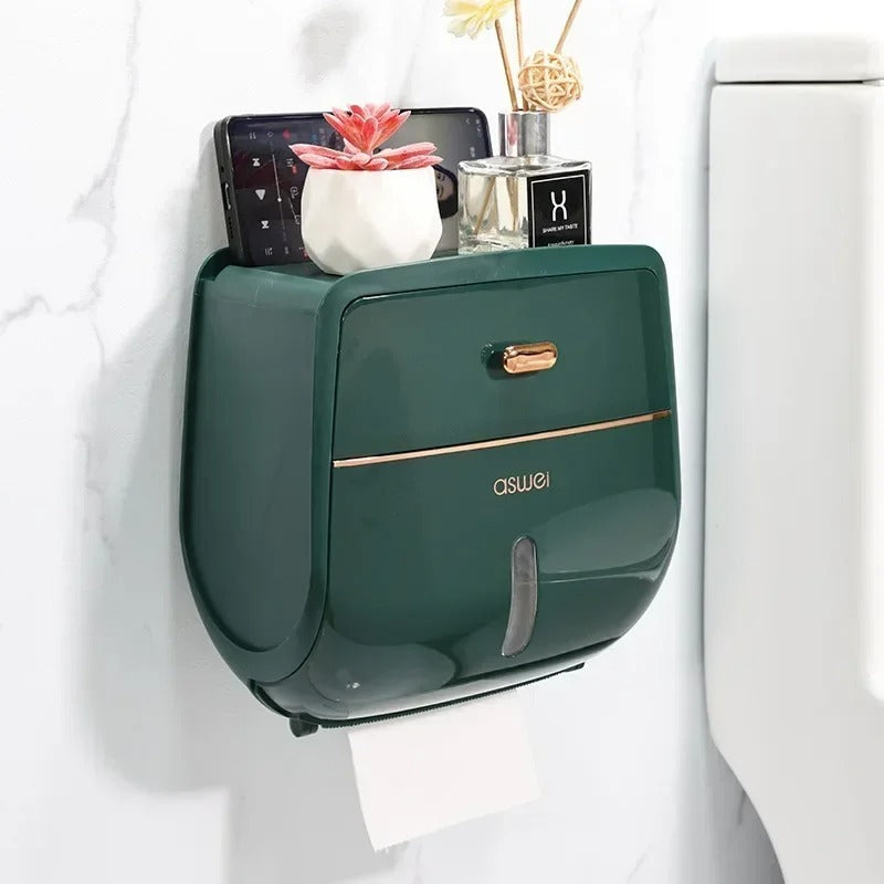 porte-papier-toilette-hygienicbox-caroussel-vert-dore