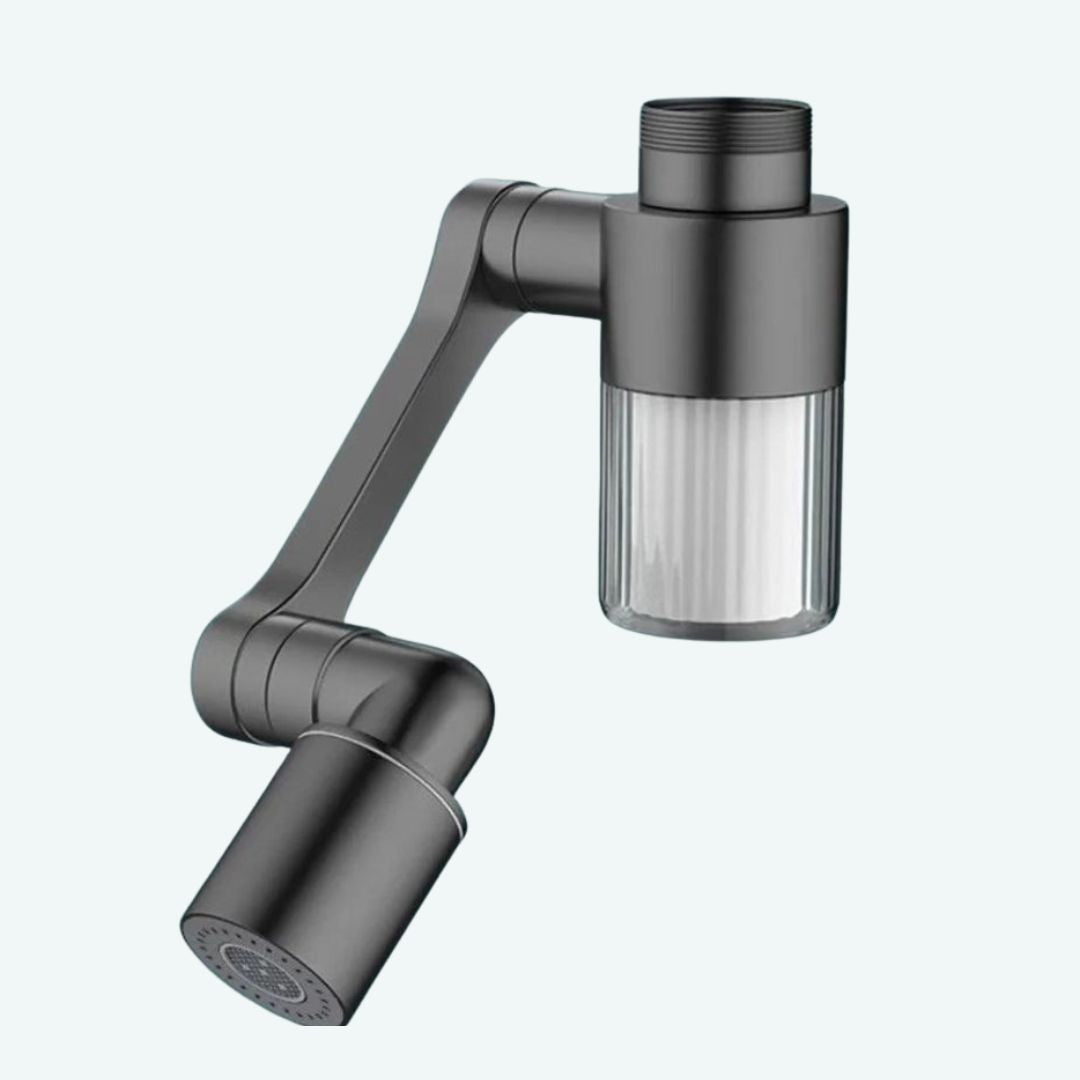 Filtre à eau robinet - robinet flexible avec filtre intégré, rotation 360°, FlexEco™ gris