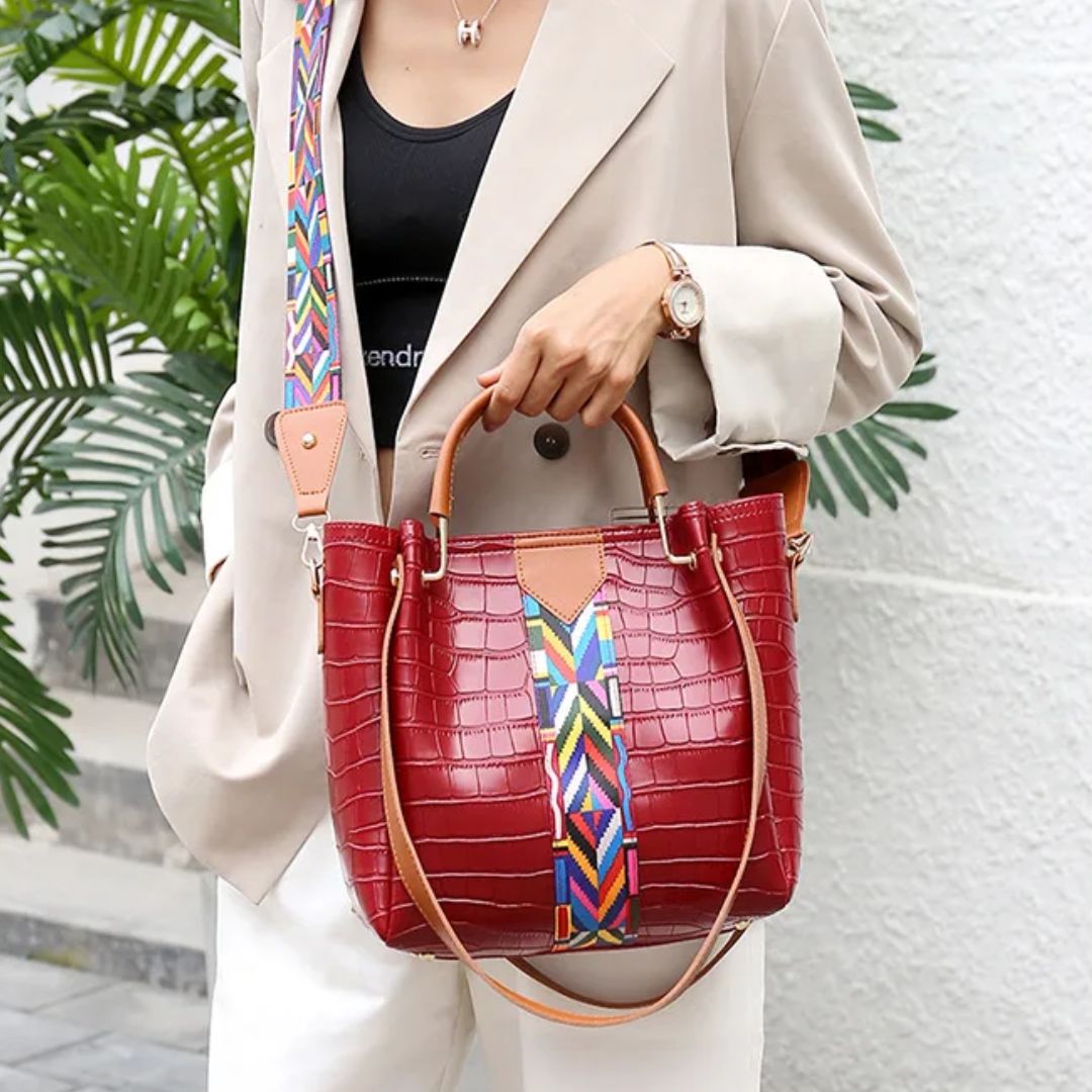 sac-a-bandouliere-croco-caroussel-rouge