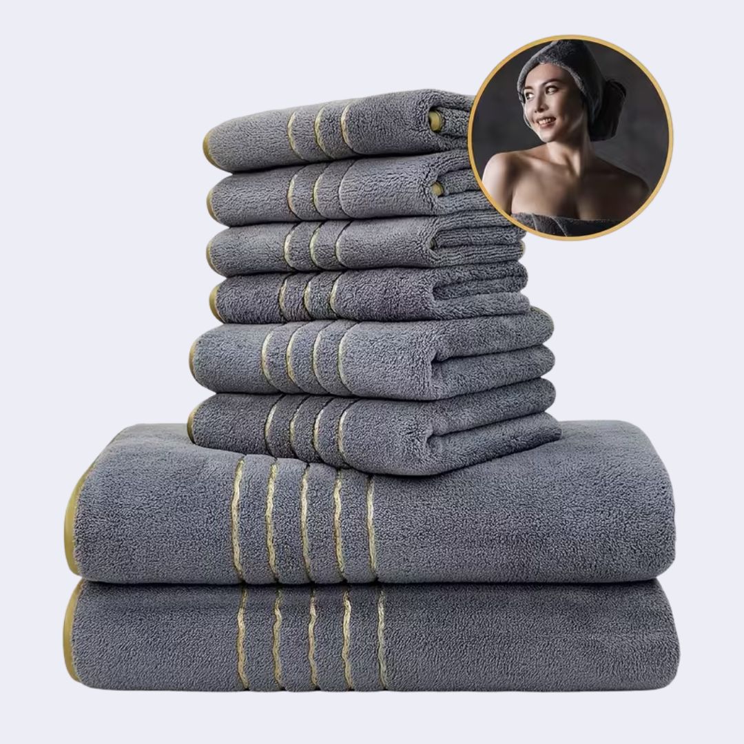 serviette-de-bain-lot-de-huit