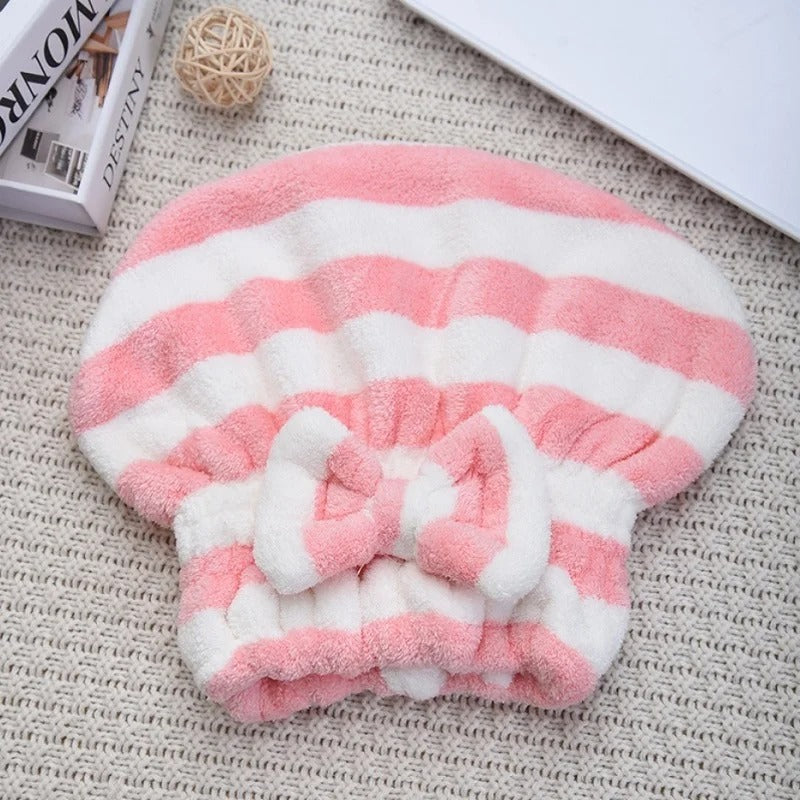 serviette-microfibre-cheveux-rose-blanc