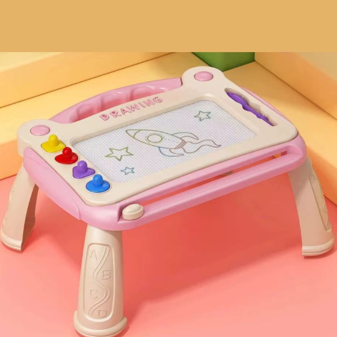 tableau-magnetique-enfant-rose