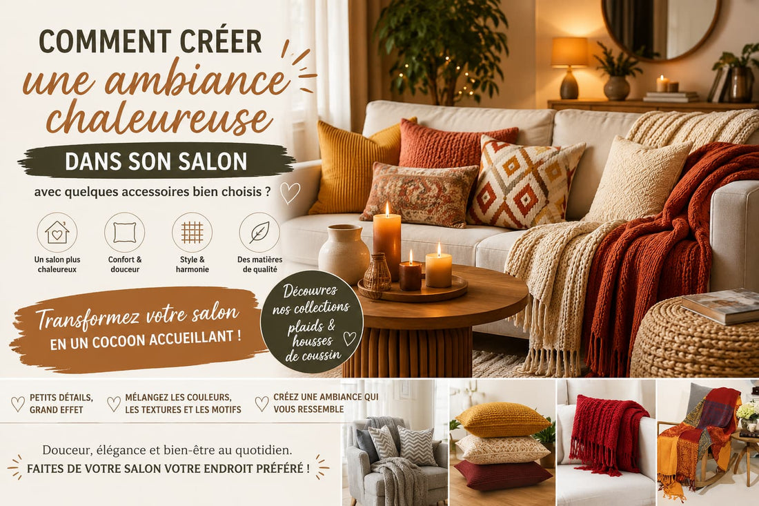 Comment créer une ambiance chaleureuse dans son salon avec quelques accessoires bien choisis ?