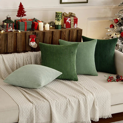 Housse de coussin - En velours côtelé, Lot de 4 pièces