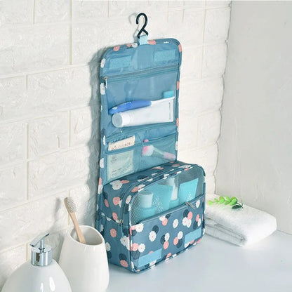 Trousse de toilette Fleurs bleues | Kit'Voyages