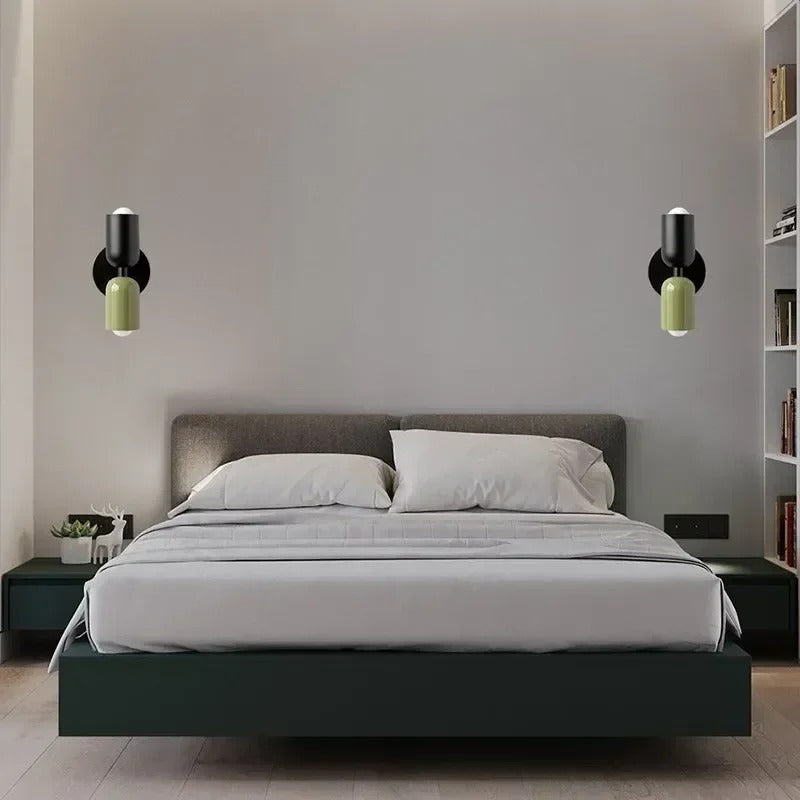 applique-murale-chambre-noir-vert