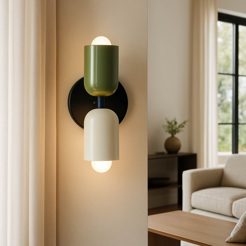 applique-murale-chambre-salon-vert-blanc