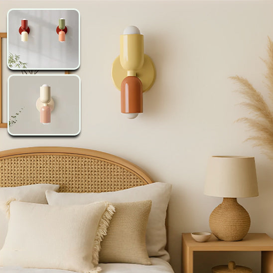 Applique murale chambre | DecoLamp™ Blanc/Rose/Rouge
