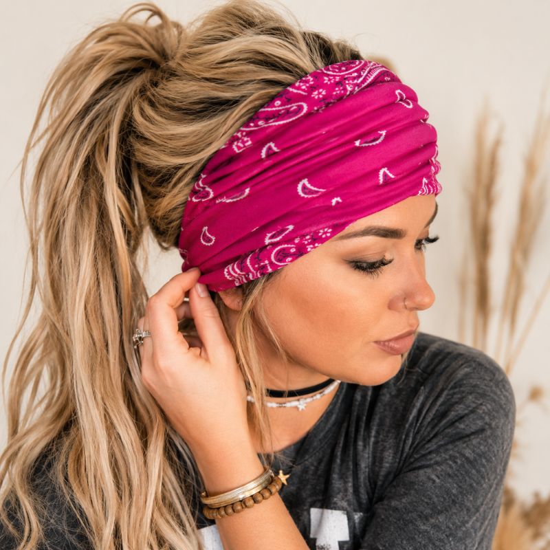 bandeau-cheveux-femme-rose-fushia