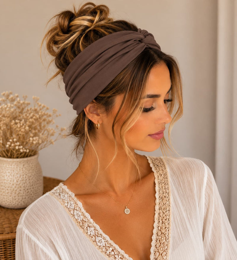 bandeau-extensible-turban-marron