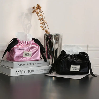 boite-à-mouchoirs-noir-rose