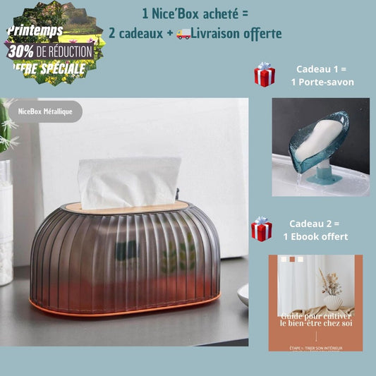 Boîte à mouchoirs | NiceBox Métallique