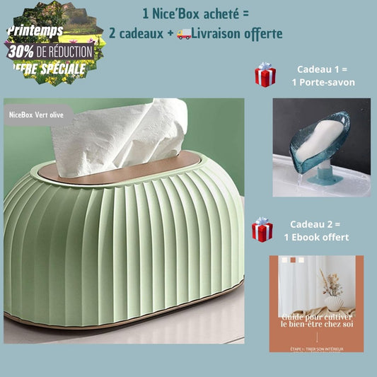 boite-a-mouchoir-vert-olive-offre