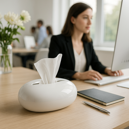 boite-a-mouchoirs-blanc-femme-bureau