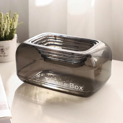 Boite à mouchoirs de luxe - distributeur de mouchoirs transparent et sophistiquée