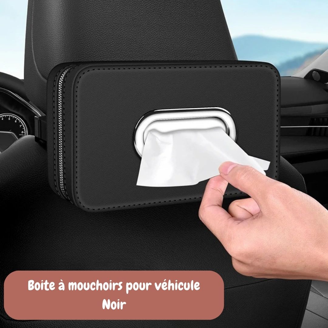 boite-a-mouchoirs-voiture-noir