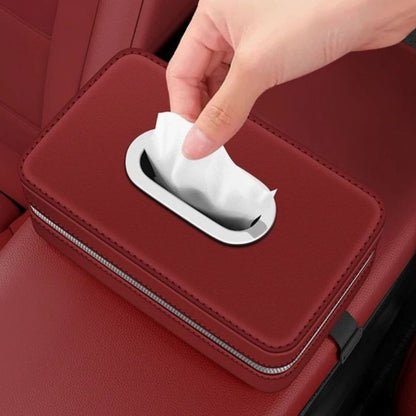 boite-a-mouchoirs-voiture-rouge-accoudoir