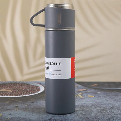 Bouteille isotherme 500 ML  | Set'Boissons gris