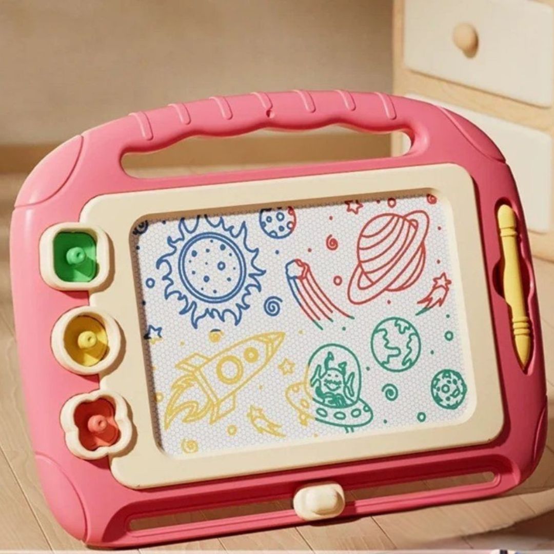 cadeau-bebe-2-ans-tableau-magnetique-rose
