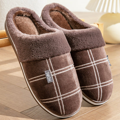 chausson-homme-marron-confort