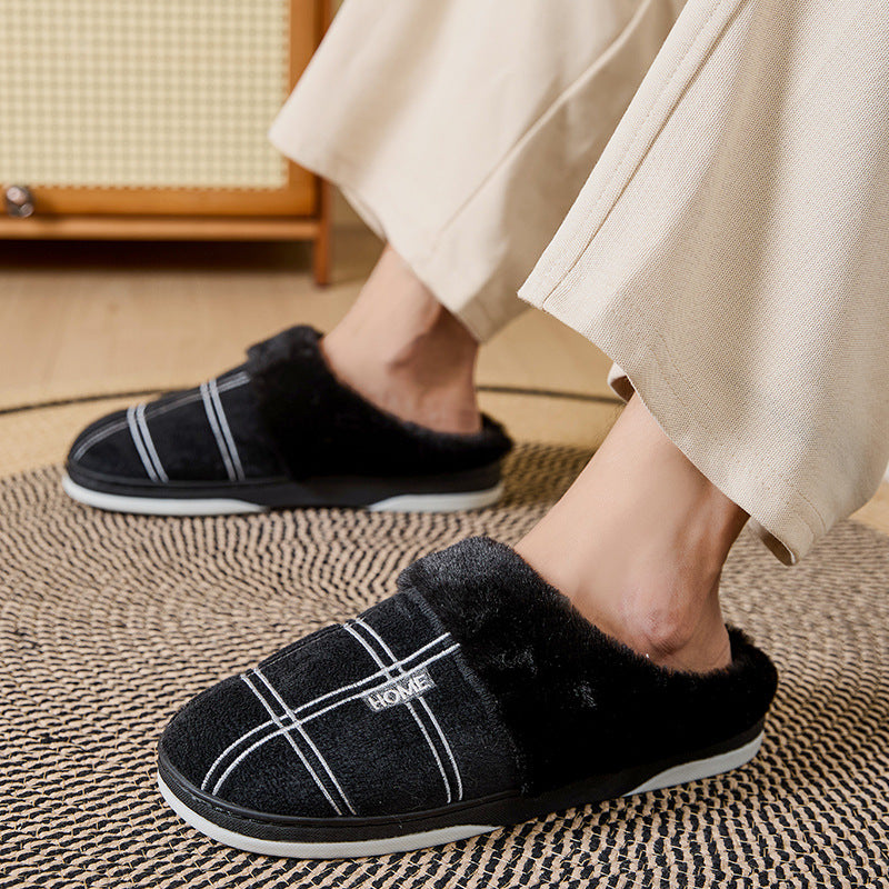 chausson-homme-noir-homeconfort-chaud