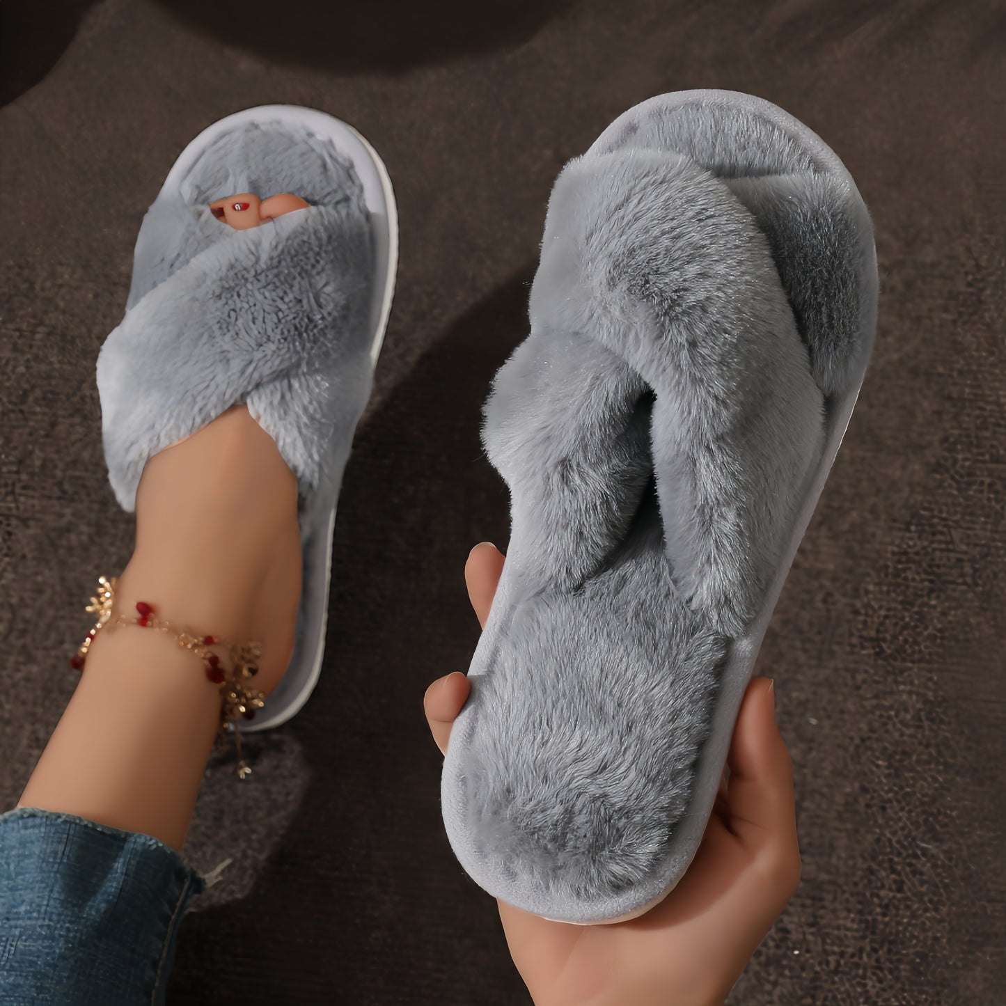 chausson-softConfort-gris
