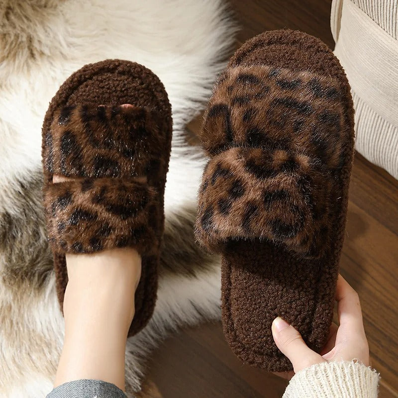 chaussons-femme-café-leopard