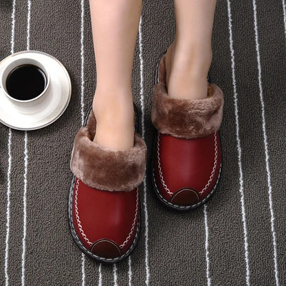 chaussons-femme-confortplus-rouges