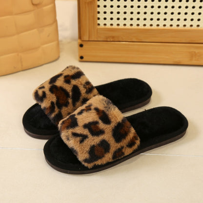 chaussons-femme-léopard-noir-bruns-tendance
