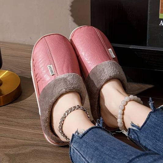 chaussons-femme-rose