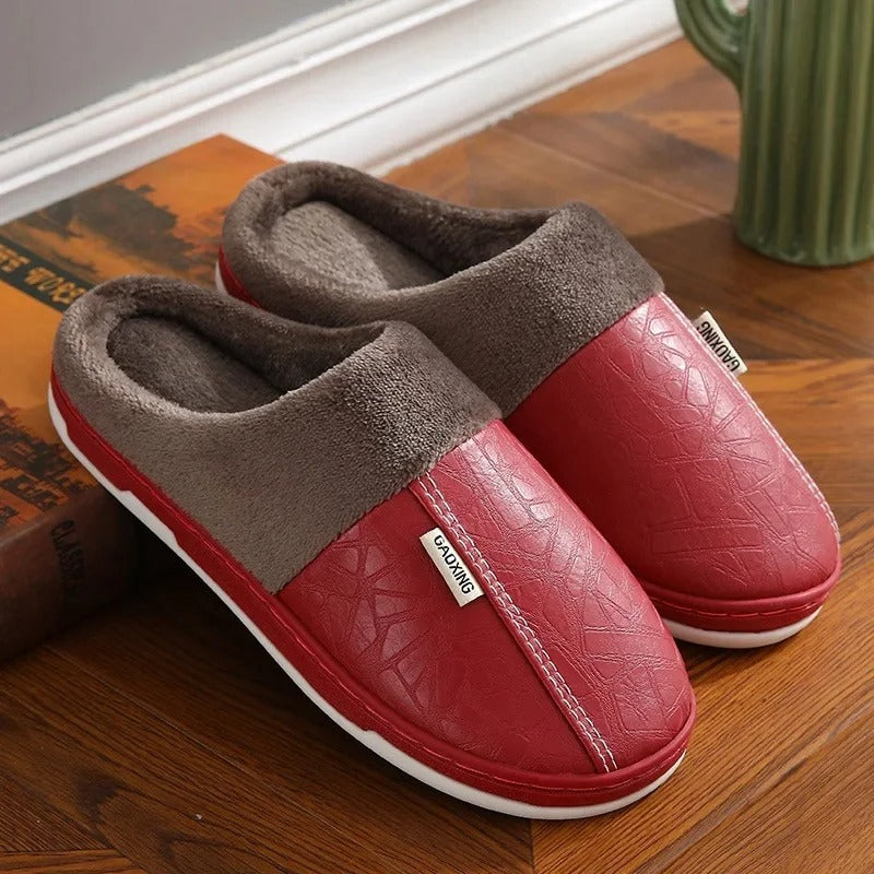 chaussons-femme-rouges-élégance