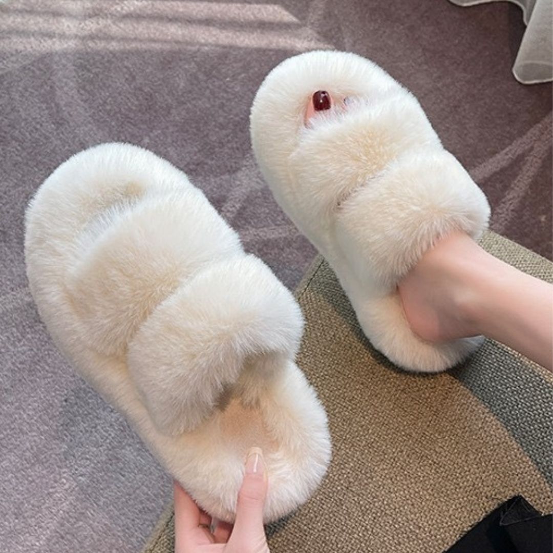 chaussons-femme-slippers-beige-chauds