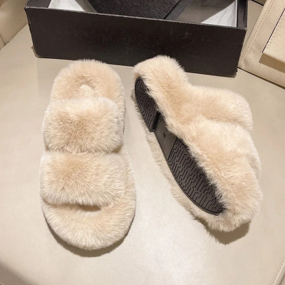 chaussons-femme-slippers-kaki-moderne