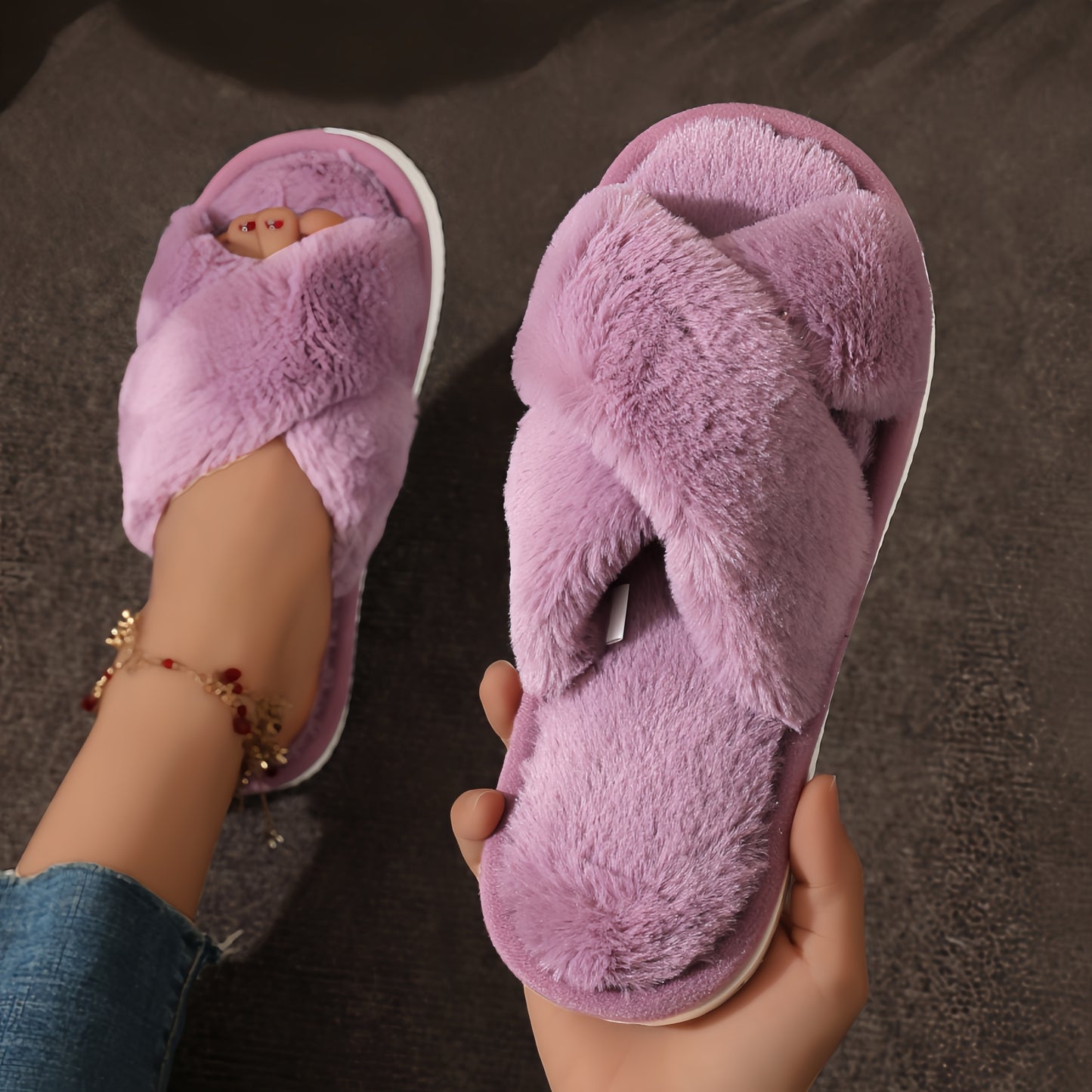 chaussons-femme-softConfort-violet