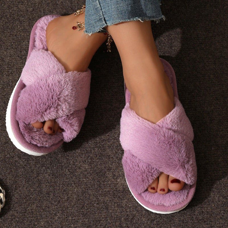 chaussons-femme-softconfort-violet-moderne