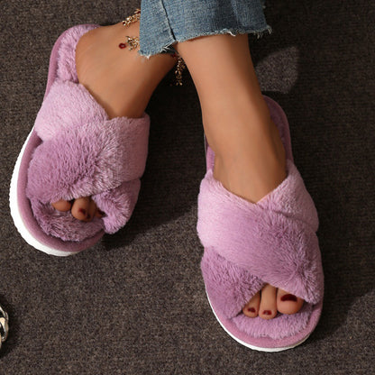 chaussons-femme-softconfort-violet-moderne