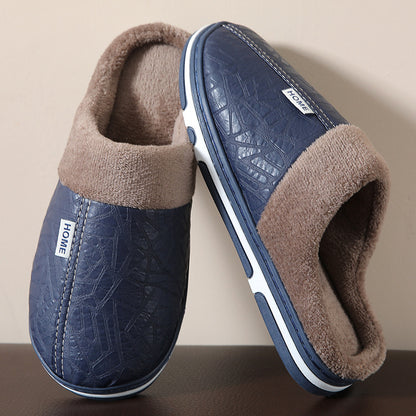 chaussons-homme-bleus-marine-élégants
