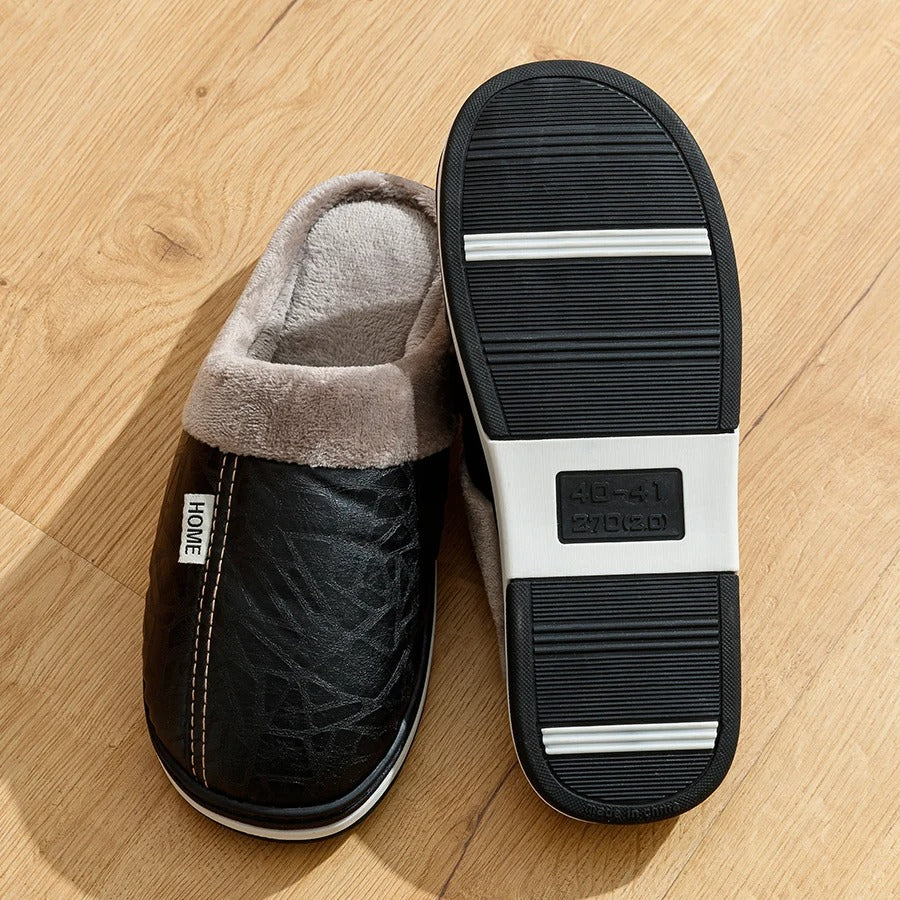 chaussons-homme-noirs-durables