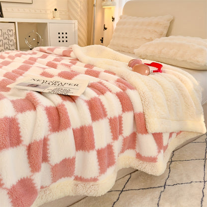 couverture-hivernal-carreaux-variante-rose