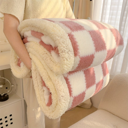 couverture-hivernale-carreaux-caroussel-rose