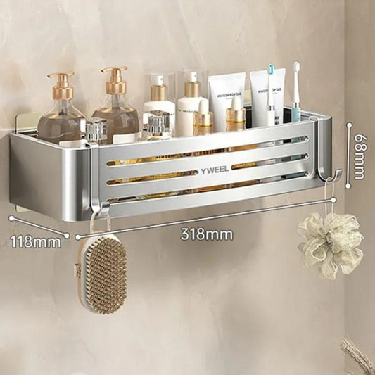 Étagère murale pour salle de bain | Corner'Space™ Argenté 1 pièce