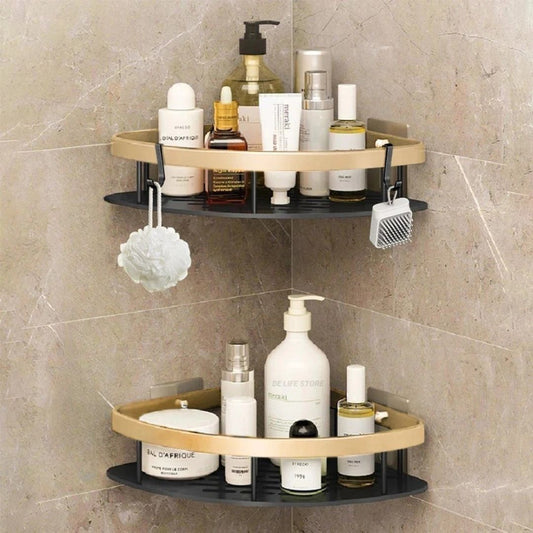 etagere-salle-de-bain-triangulaire-double