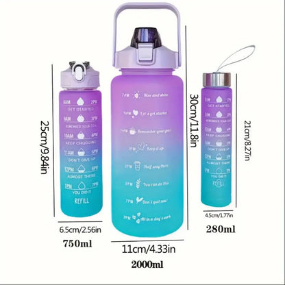 gourde-2l-violet-vert-3pièces