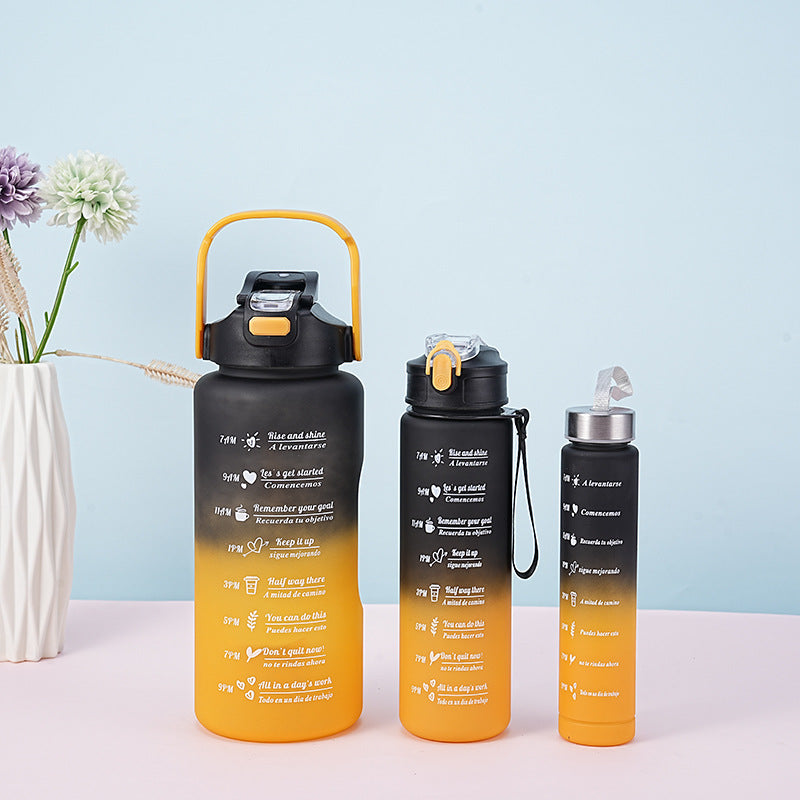 gourde-isotherme-noir-jaune-lot-3pièces