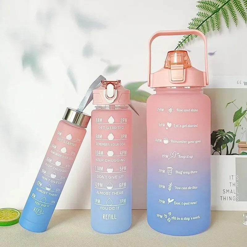 gourde-isotherme-rose-vert-trio